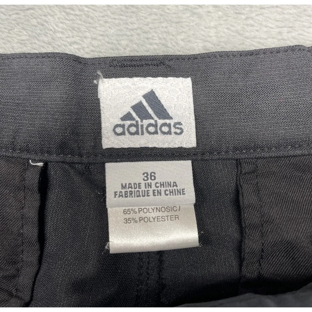 Adidas Chino Shorts Mens‎ 36 Black Pleated Slash Pockets Running Jogging Outdoor